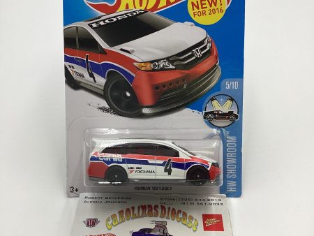 2016 Hot Wheels #115 Honda Odyssey White Yokohama on Sale