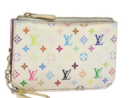 LOUIS VUITTON  Multicolor Pochette ClesNM Coin Purse White M93734  84075 Sale