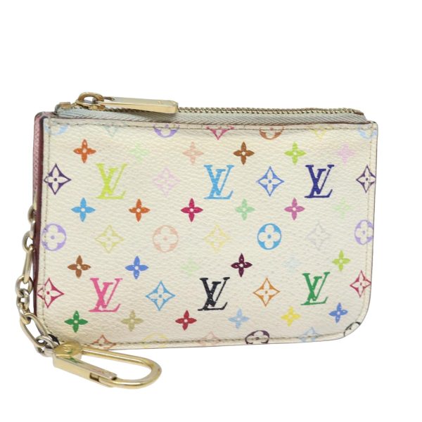 LOUIS VUITTON  Multicolor Pochette ClesNM Coin Purse White M93734  84075 Sale