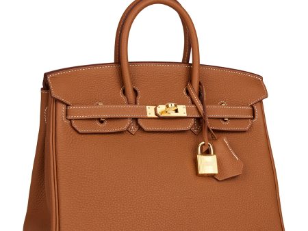 Hermes Birkin 25 Gold Togo Gold Hardware Fashion