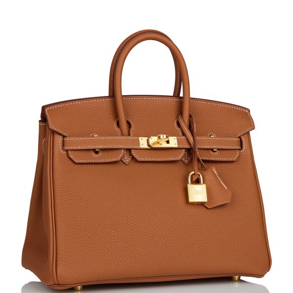 Hermes Birkin 25 Gold Togo Gold Hardware Fashion