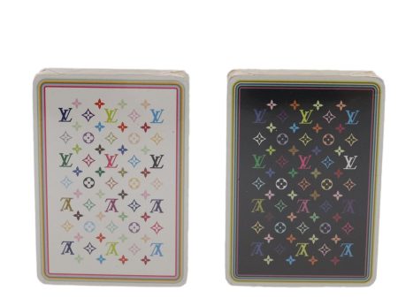 LOUIS VUITTON Monogram Multicolor Playing Cards Black White  86951 Sale