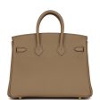 Hermes Birkin 25 Beige Marfa Togo Gold Hardware Fashion