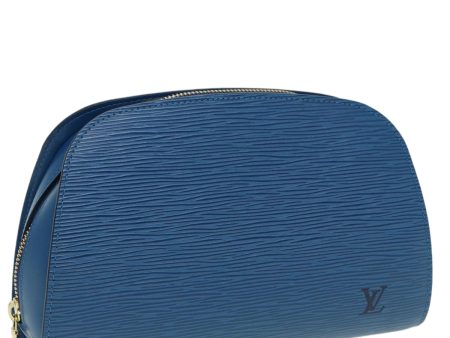 LOUIS VUITTON Epi Dauphine GM Pouch Blue M48435  83030 Online now