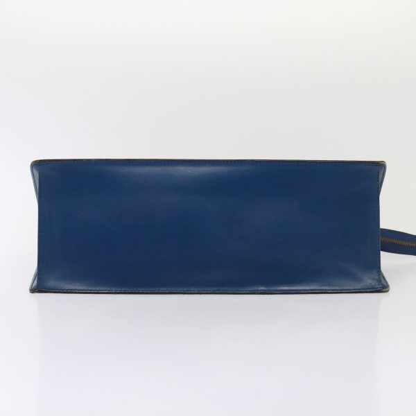 LOUIS VUITTON Epi Sac Triangle Hand Bag Blue M52095  82780 Discount