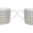 Hermes  Mosaique Au 24  Porcelain Tea Cup and Saucer Set For Sale