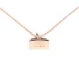 Hermes 18k Rose Gold Diamond Kelly Amulettes Pendant Necklace Online