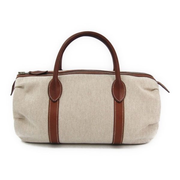 Hermes Beige Canvas Polochon Mademoiselle Tote (SHA11698) Online now