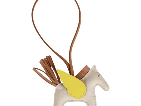 Hermes Craie Chai Lime Agneau Pegasus Horse Rodeo Bag Charm Online