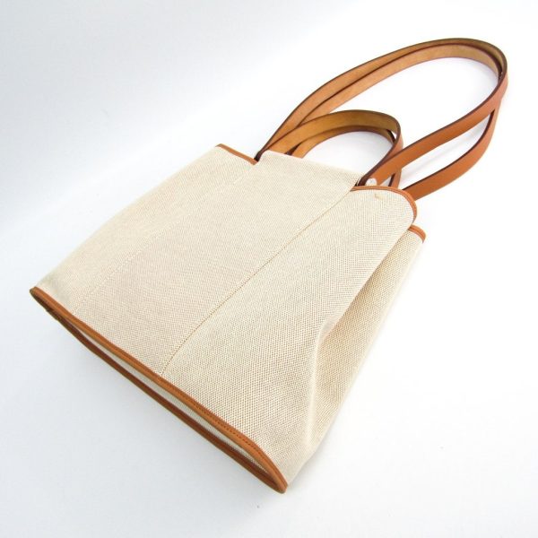 Hermes Natural Canvas Cabag PM Tote (SHA-43859) For Discount