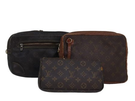 LOUIS VUITTON Monogram Clutch Bag 3Set  bs15947 Online