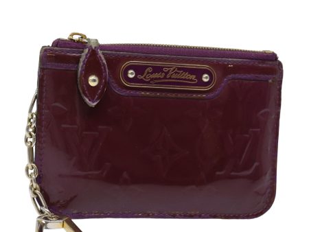 LOUIS VUITTON Vernis Pochette ClesNM Coin Purse Amethyst M90145  82357 Discount