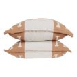 Hermes  Avalon  Ecru and Camel Signature H Cushion Set PM on Sale