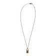 Hermes 18k Rose Gold Amulettes Cadenas Pendant Necklace Discount