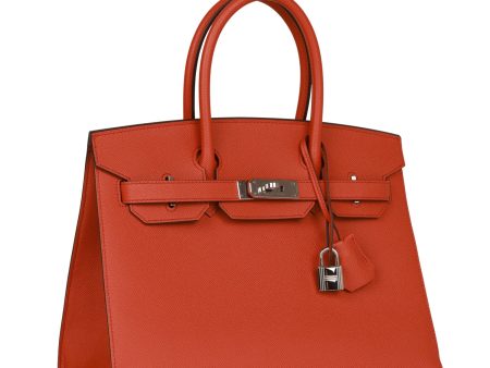 Hermes Birkin 30 Sellier Terre Battue Epsom Palladium Hardware Online now