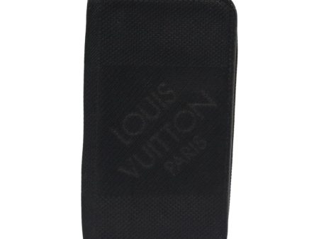 LOUIS VUITTON Damier Geant Portefeuille Longipe Wallet Black M93546 Auth fm3629 Discount