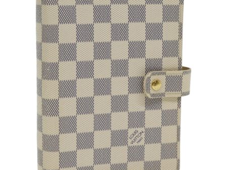 LOUIS VUITTON Damier Azur Agenda MM Day Planner Cover R20707  85579 Cheap