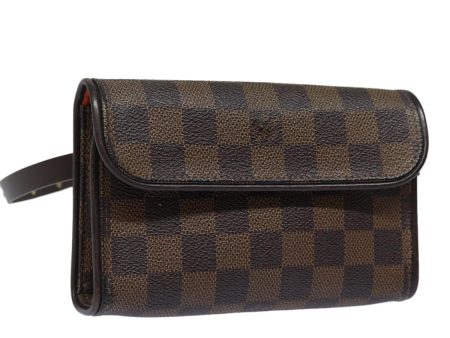 LOUIS VUITTON Damier Ebene Pochette Florentine Waist Bag N51856  84369 Cheap