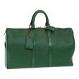 LOUIS VUITTON Epi Keepall 45 Boston Bag Green M42974  85192 Online Sale