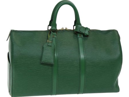 LOUIS VUITTON Epi Keepall 45 Boston Bag Green M42974  85192 Online Sale