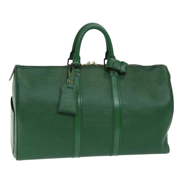 LOUIS VUITTON Epi Keepall 45 Boston Bag Green M42974  85192 Online Sale