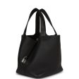 Hermes Picotin Lock 22 Black Clemence Palladium Hardware Online Sale