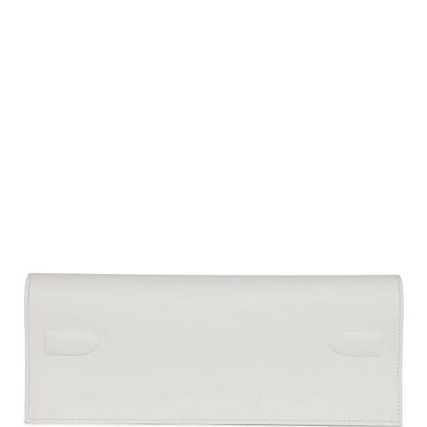 Hermes Shadow Kelly Cut New White Swift For Cheap