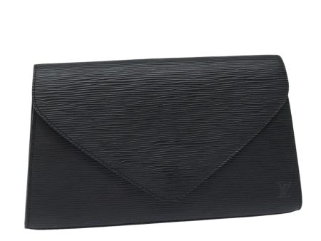 LOUIS VUITTON Epi Art Deco Clutch Bag Black M52632  86697 Online now