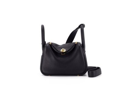 Hermes Mini Lindy Black - Y Stamp Hot on Sale