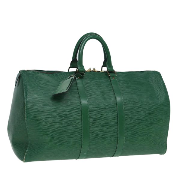 LOUIS VUITTON Epi Keepall 45 Boston Bag Green M42974  85351 Online Hot Sale