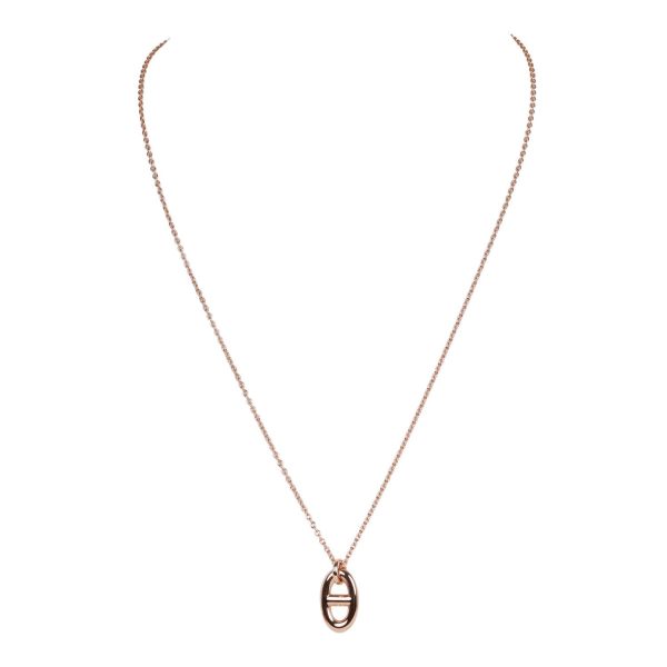 Hermes 18k Rose Gold Farandole PM Pendant Necklace Cheap