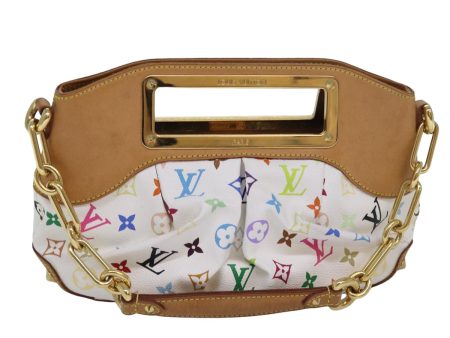 LOUIS VUITTON Monogram Multicolor Judy PM Bag White M40257  ar12108A Sale