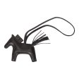 Hermes SO Black Grigri Horse Rodeo Bag Charm PM For Discount