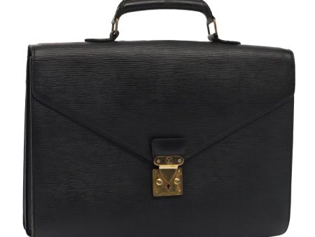 LOUIS VUITTON Epi Serviette Ambassador Business Bag Black M54412  86391 Online Sale