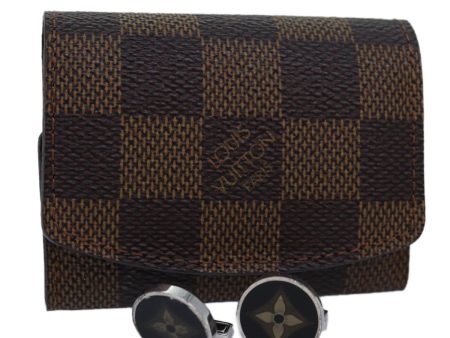 LOUIS VUITTON Damier Ebene Cuff Case Cuffs M30964  80714 Cheap