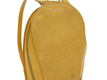 LOUIS VUITTON Epi Mabillon Backpack Yellow M52239  ep5092 Hot on Sale