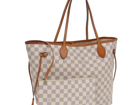 LOUIS VUITTON Damier Azur Neverfull MM Tote Bag N41605  84898 on Sale