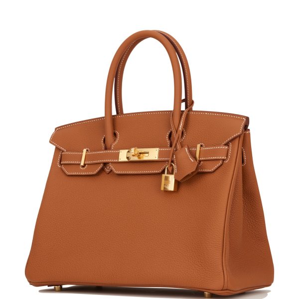 Hermes Birkin 30 Gold Togo Gold Hardware Hot on Sale