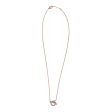 Hermes 18k Rose Gold San Coloris Diamond Finesse Pendant Necklace Sale