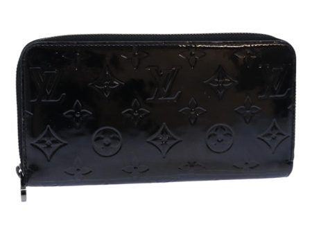 LOUIS VUITTON Vernis Zippy Wallet Long Wallet Noir Manetic M90075  am6756 For Cheap