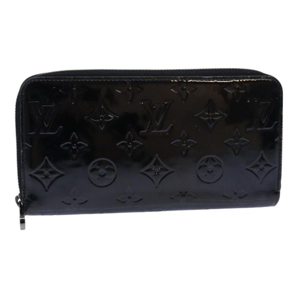 LOUIS VUITTON Vernis Zippy Wallet Long Wallet Noir Manetic M90075  am6756 For Cheap