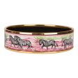 Hermes  Zebras  Wide Printed Enamel Bracelet GM (70) (  - Excellent) Online Sale