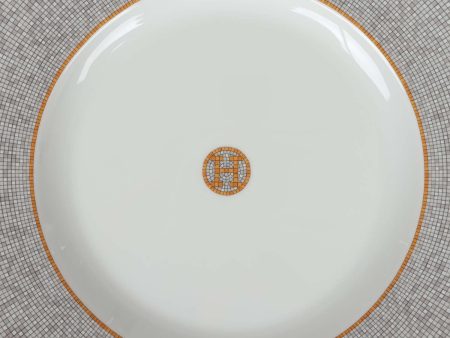 Hermes  Mosaique Au 24  Gold Porcelain Presentation Plate Set Online