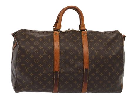 LOUIS VUITTON Monogram Keepall Bandouliere 50 Boston Bag M41416  82809 Cheap