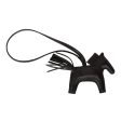 Hermes SO Black Grigri Horse Rodeo Bag Charm Sale