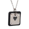 Hermes As De Coeur Pendant Black Swift Palladium Hardware on Sale