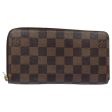 LOUIS VUITTON Damier Ebene Zippy Wallet Long Wallet N41661  bs16183 Discount