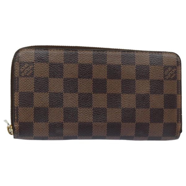 LOUIS VUITTON Damier Ebene Zippy Wallet Long Wallet N41661  bs16183 Discount