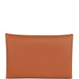 Hermes Calvi Card Holder Gold Epsom Palladium Hardware Online Hot Sale