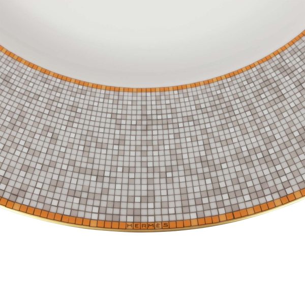 Hermes  Mosaique Au 24  Gold Presentation Plate Set Fashion